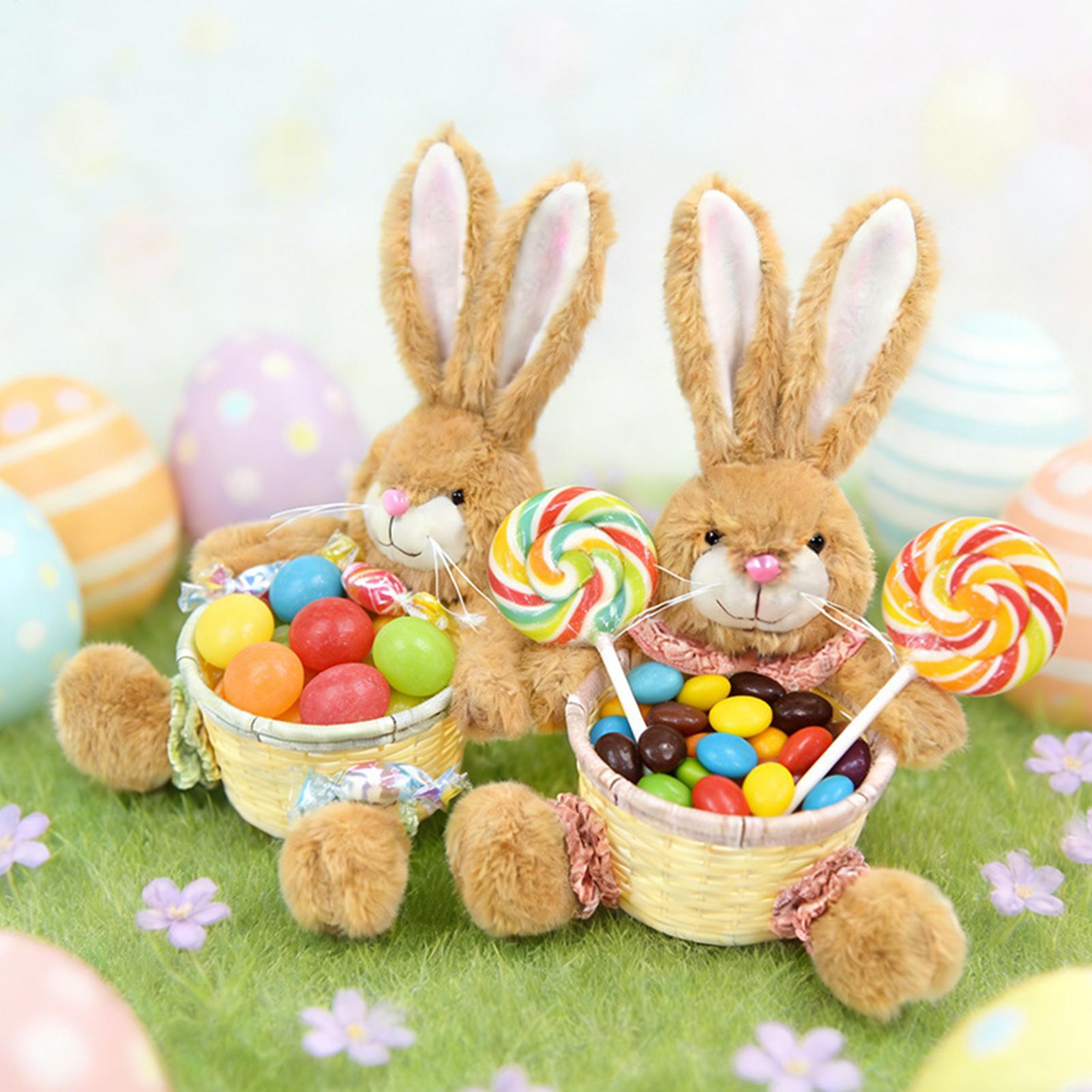 Food Snacks For Kids Party - سلة تخزين على شكل أرنب عيد