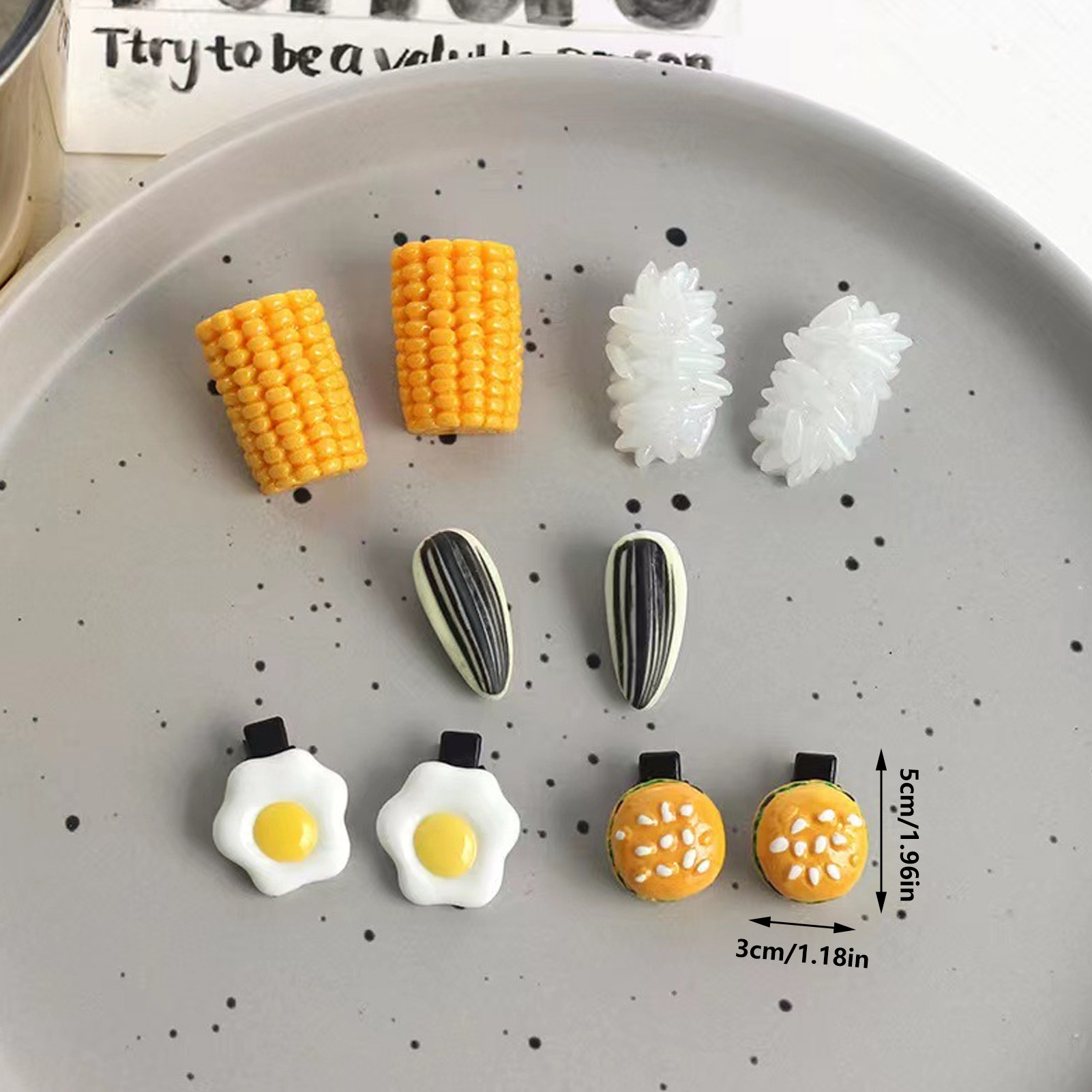 مجموعة مشابك شعر صغيرة بتصميم  - مراجعة Food Snacks For Kids Party وسعره
