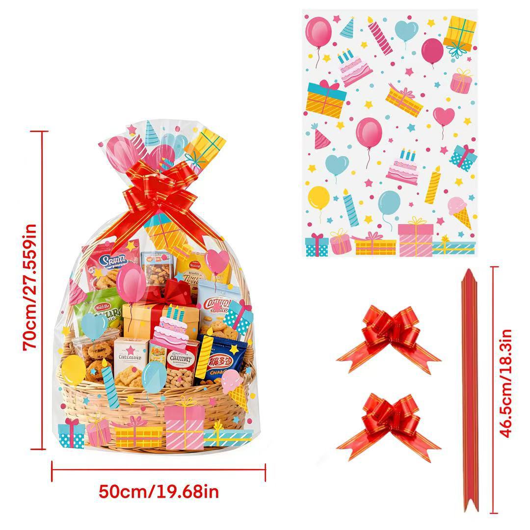 20 قطعة من أكياس هدايا شفافة م - مراجعة Food Snacks Hamper وسعره