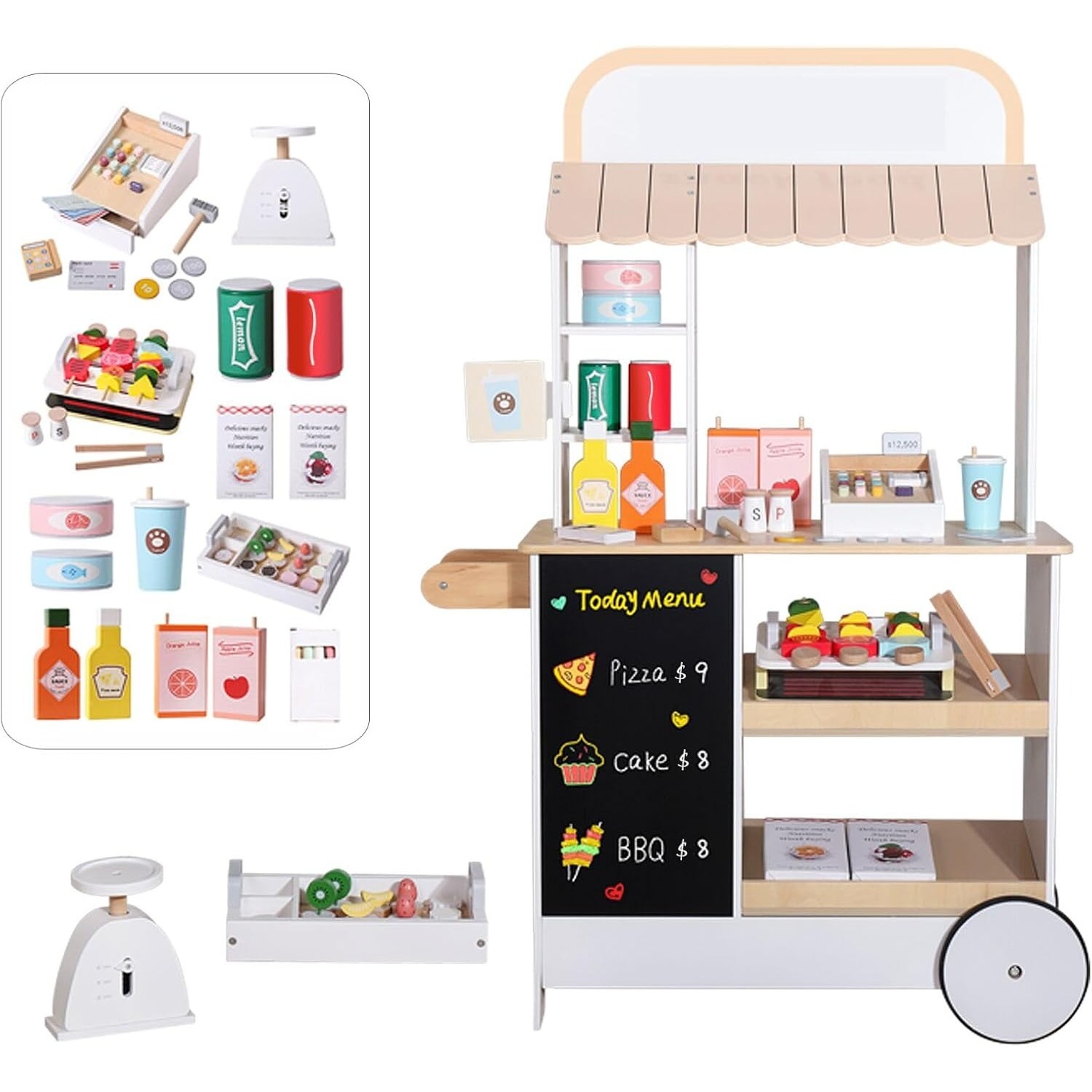 مجموعة لعب متجر الوجبات الخفيف - مراجعة Food Grocery Snacks وسعره